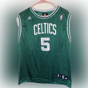 Adidas Youth XL NBA Boston Celtics Kevin Garnett #5 Basketball Jersey Green